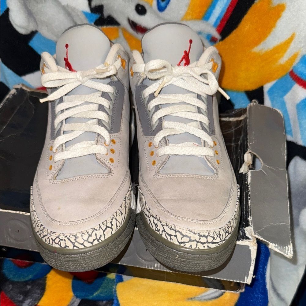 Air Jordan 3 Cool Gray Sneakers White - Picture 9 of 16